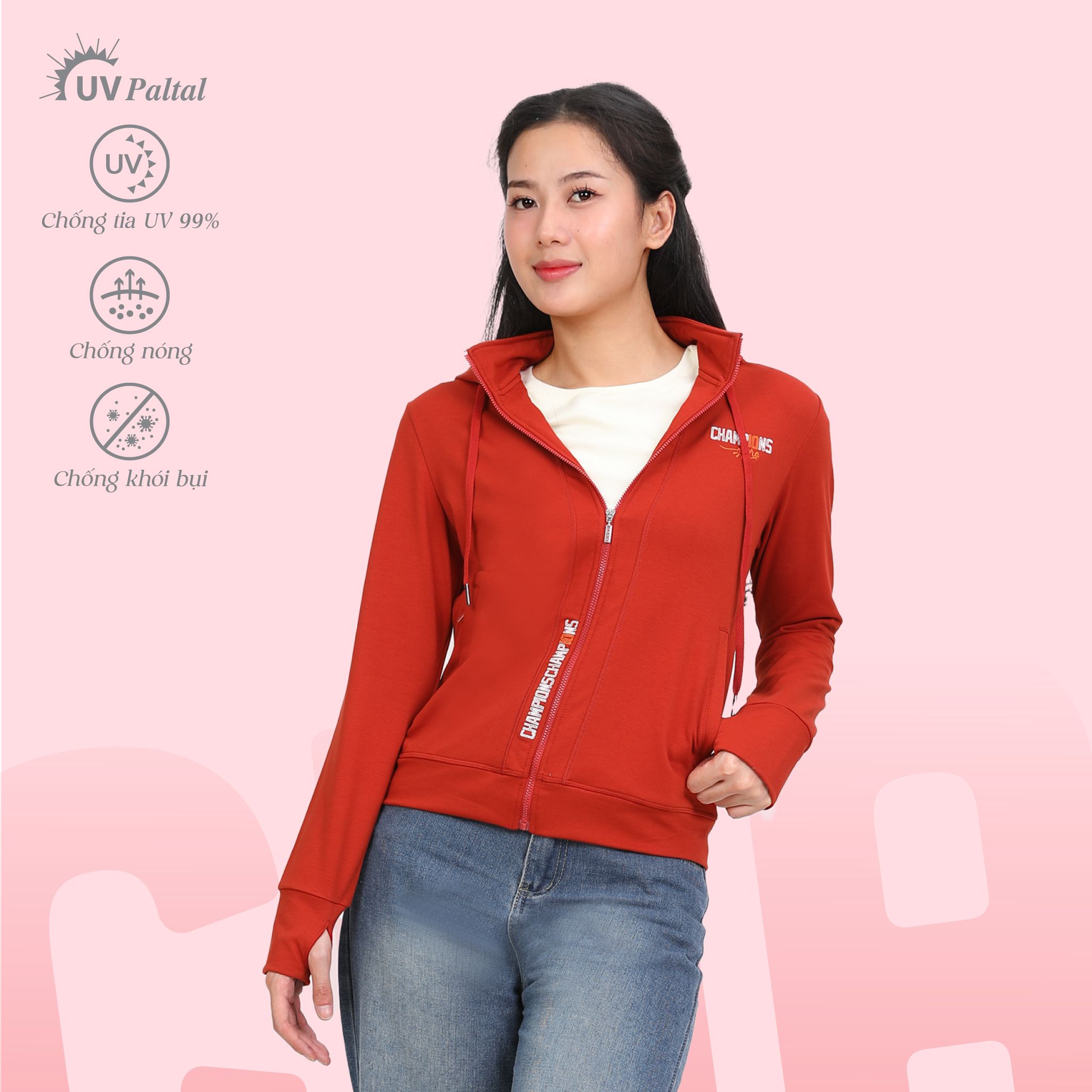 Áo khoác nữ chống nắng, chống UV chất vảy cá tc 431p 1312