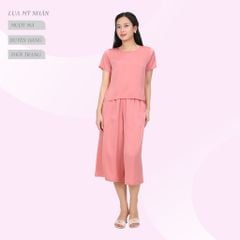 Set đồ bộ nữ kiểu quần lửng tay ngắn chất lụa mỹ nhân 584p 7034