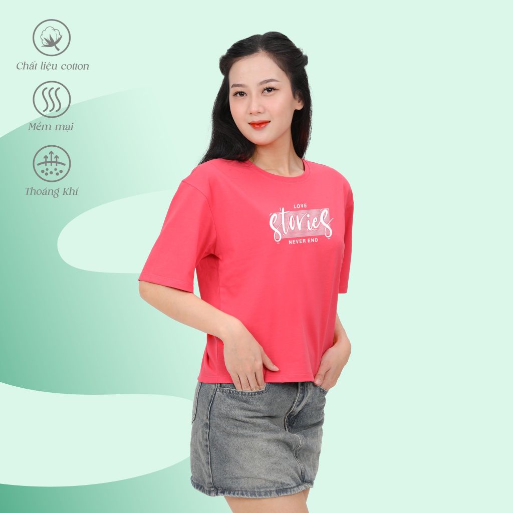 Áo thun phom vuông cotton 190p 0299