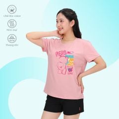 Áo thun nữ tay ngắn Form Rộng chất cotton siêu mát 020p 0289