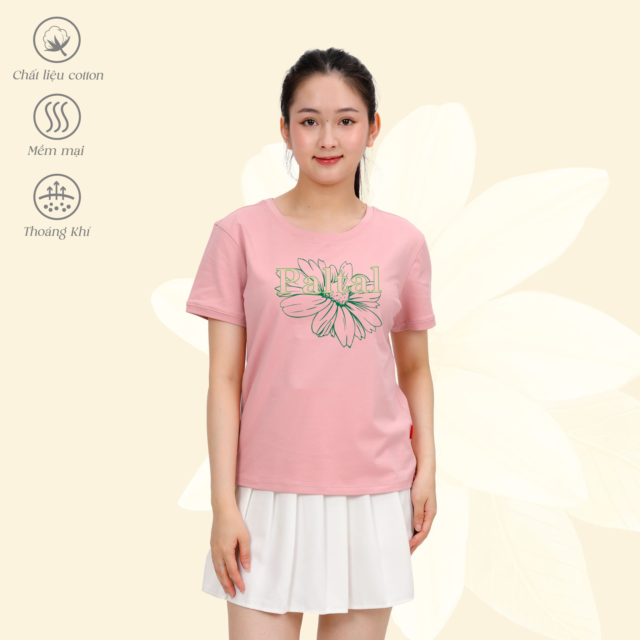Áo thun nữ tay ngắn chất cotton siêu mát 020p 1914