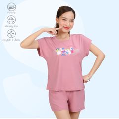 Set đồ bộ nữ kiểu quần đùi tay ngắn chất poly cát siêu bền 315p 5230