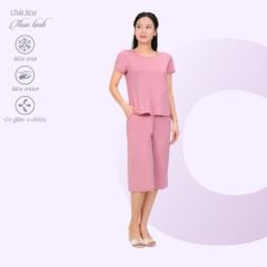 Set đồ bộ nữ kiểu quần lửng tay ngắn chất thun lạnh siêu bền 014p 7042