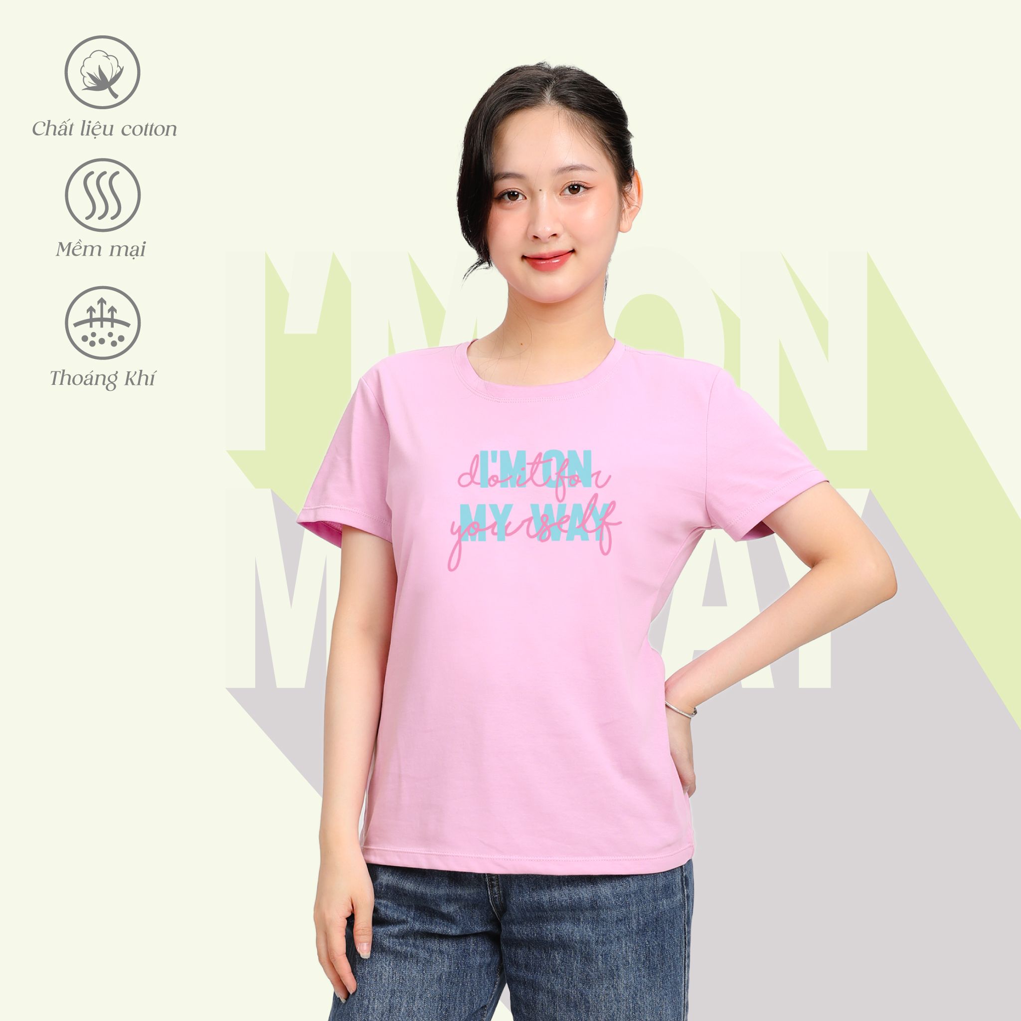 Áo thun nữ form suông chất cotton siêu mát 020p 0807
