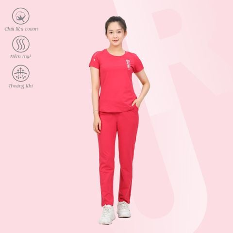 Set đồ bộ nữ kiểu quần dài tay ngắn chất cotton cvc mát 193p 3399