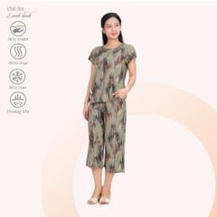 Set đồ bộ nữ kiểu quần lửng tay ngắn  254p 7031