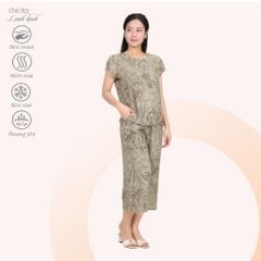 Set đồ bộ nữ kiểu quần lửng tay ngắn  254p 7031
