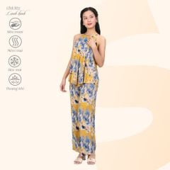 Set đồ bộ nữ kiểu quần dài Áo Dây Lanh Lạnh 253p 8024