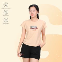 Set đồ bộ nữ kiểu quần đùi tay liền chất cotton siêu mát 025p 5220