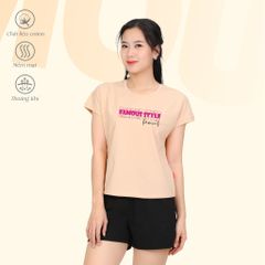 Set đồ bộ nữ kiểu quần đùi tay liền chất cotton siêu mát 025p 5224