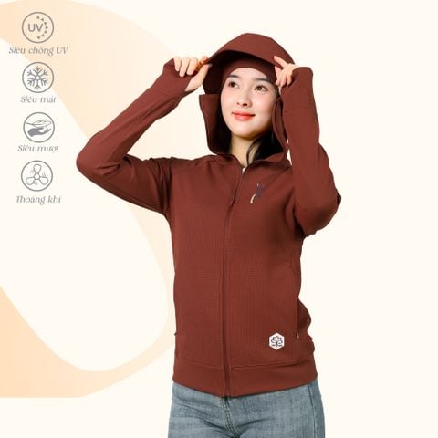Áo khoác nữ chống nắng, chống UV chất kim cương 611p 1318
