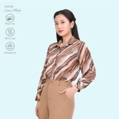 Áo Sơ Mi Tay Dài Thời Trang Chất Lụa Nhung 260p 0333