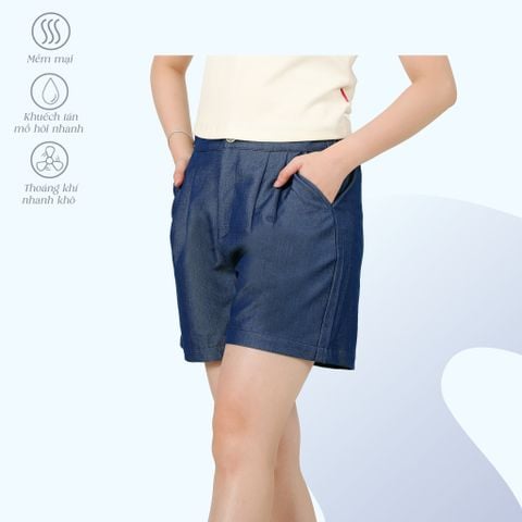 Quần đùi nữ chất jean giấy 598p 8074