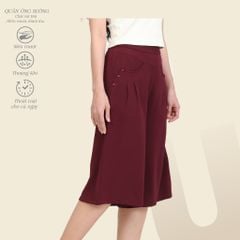 Quần thể thao nữ ống lửng chất đũi 338p 8522
