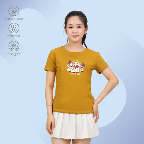 Áo Thun Tay Ngắn Cổ Tròn Form Suông Cotton 020p 0317