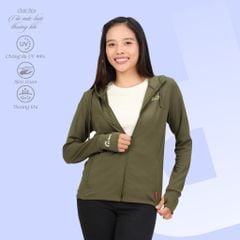 Áo khoác nữ chống nắng, chống UV chất poly mắc lưới siêu thoáng khí 311p 1304