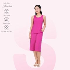 Set đồ bộ nữ kiểu quần lửng Bản chất thun lạnh siêu bền 014p 7041