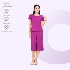 Set đồ bộ nữ kiểu quần lửng tay ngắn chất thun lạnh siêu bền 014p 7042
