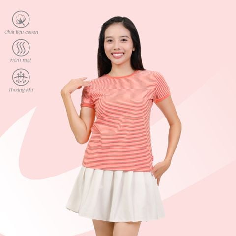 Áo thun tay ngắn form suông cổ tròn chất cotton 020p 0099