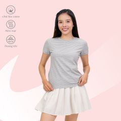 Áo thun nữ tay ngắn form suông cổ tròn chất cotton siêu mát 020p 0099