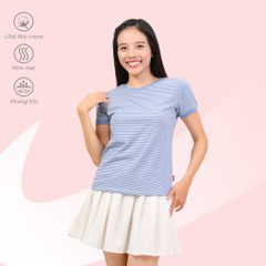 Áo thun nữ tay ngắn form suông cổ tròn chất cotton siêu mát 020p 0099