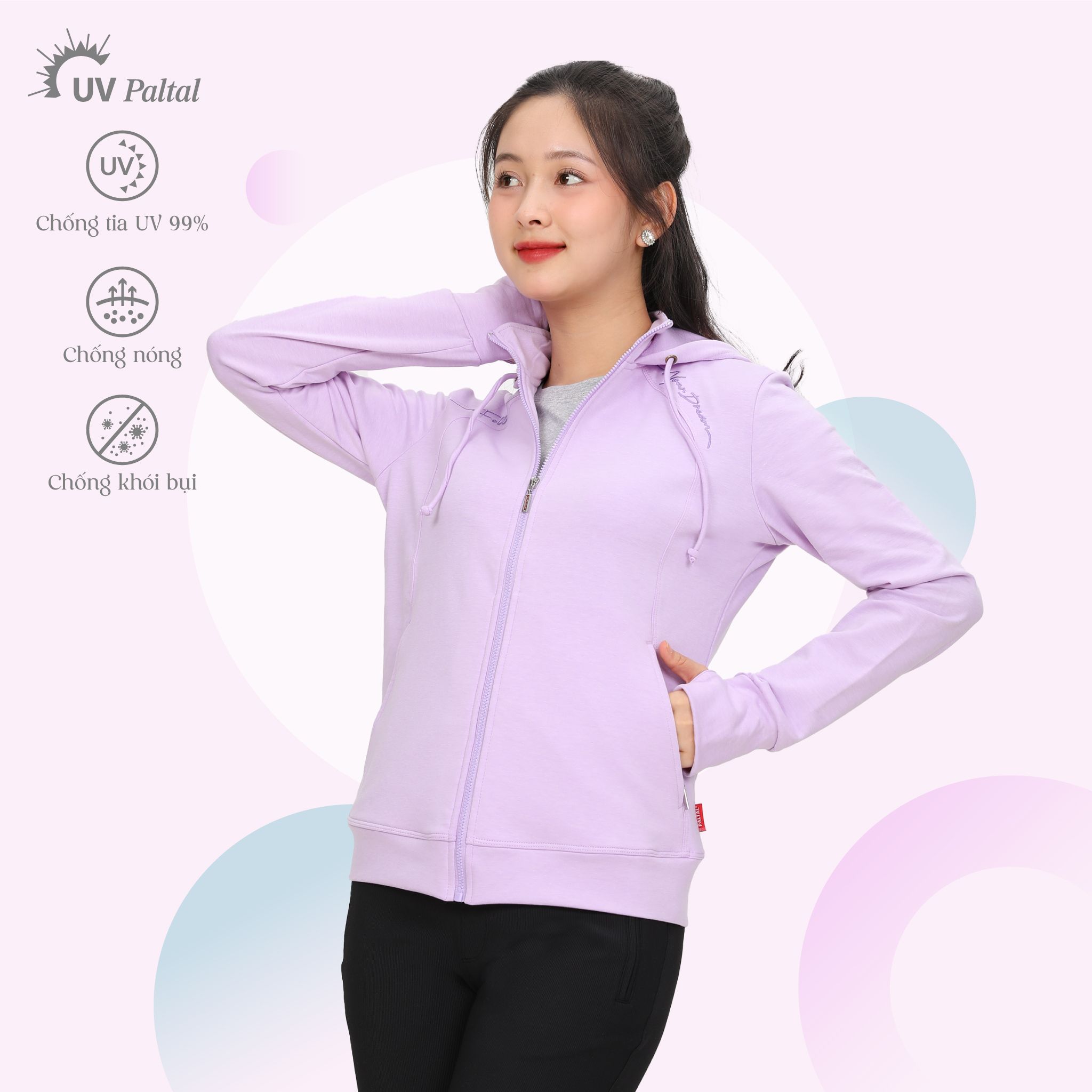 BST Áo khoác nữ chống nắng chống UV chất Vảy cá TC 431p 4003 / 1278 / 1292 / 1224 / 1295