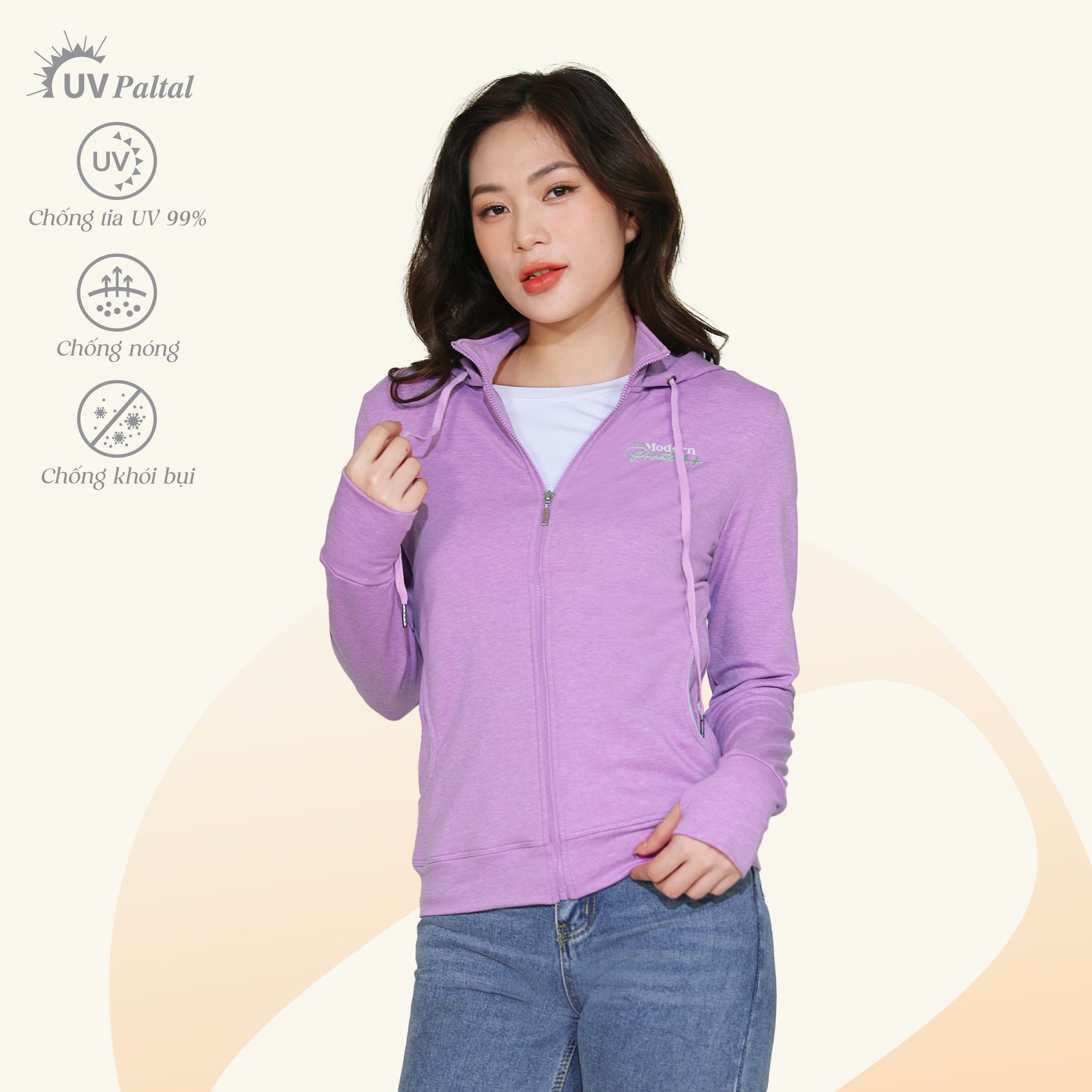 Áo khoác chống nắng, chống UV có nón chất liệu Vảy cá cao cấp 431p 1320