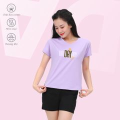 Set đồ bộ nữ kiểu quần đùi nữ kiểu quần đùi tay ngắn chất cotton siêu mát 195p 2053