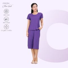 Set đồ bộ nữ kiểu quần lửng tay ngắn chất thun lạnh siêu bền 014p 7042