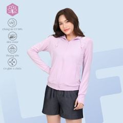 Áo khoác nữ chống nắng, chống UV chất melan lưới 341p 1307