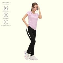 Set đồ bộ nữ kiểu thể thao tập gym, yoga kiểu quần dài tay ngắn chất melan lưới 343p 3405