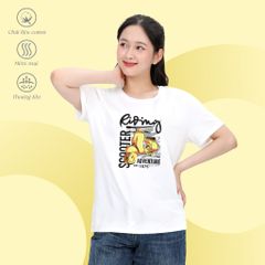 Áo thun nữ tay ngắn Form Rộng chất cotton siêu mát 020p 0285