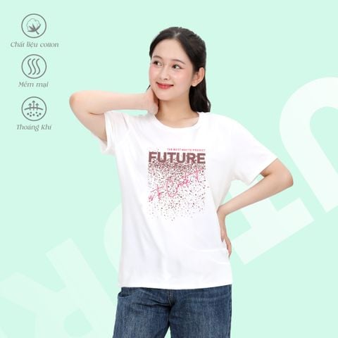 Áo thun nữ tay ngắn Form Rộng chất cotton siêu mát 020p 0290