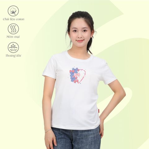 Áo Thun Tay Ngắn Cổ Tròn Form Suông Cotton 020p 0314