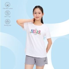 Áo thun nữ tay ngắn form suông chất cotton siêu mát 020p 0842