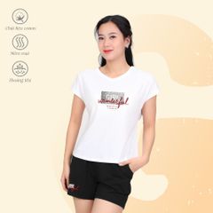Set đồ bộ nữ kiểu quần đùi tay liền chất cotton siêu mát 025p 5220