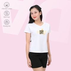 Set đồ bộ nữ kiểu quần đùi nữ kiểu quần đùi tay ngắn chất cotton siêu mát 195p 2053