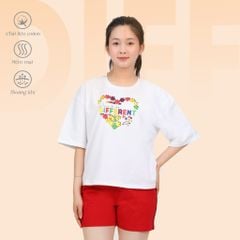Set đồ bộ nữ kiểu quần đùi tay ngắn chất cotton siêu mát 195p 5219