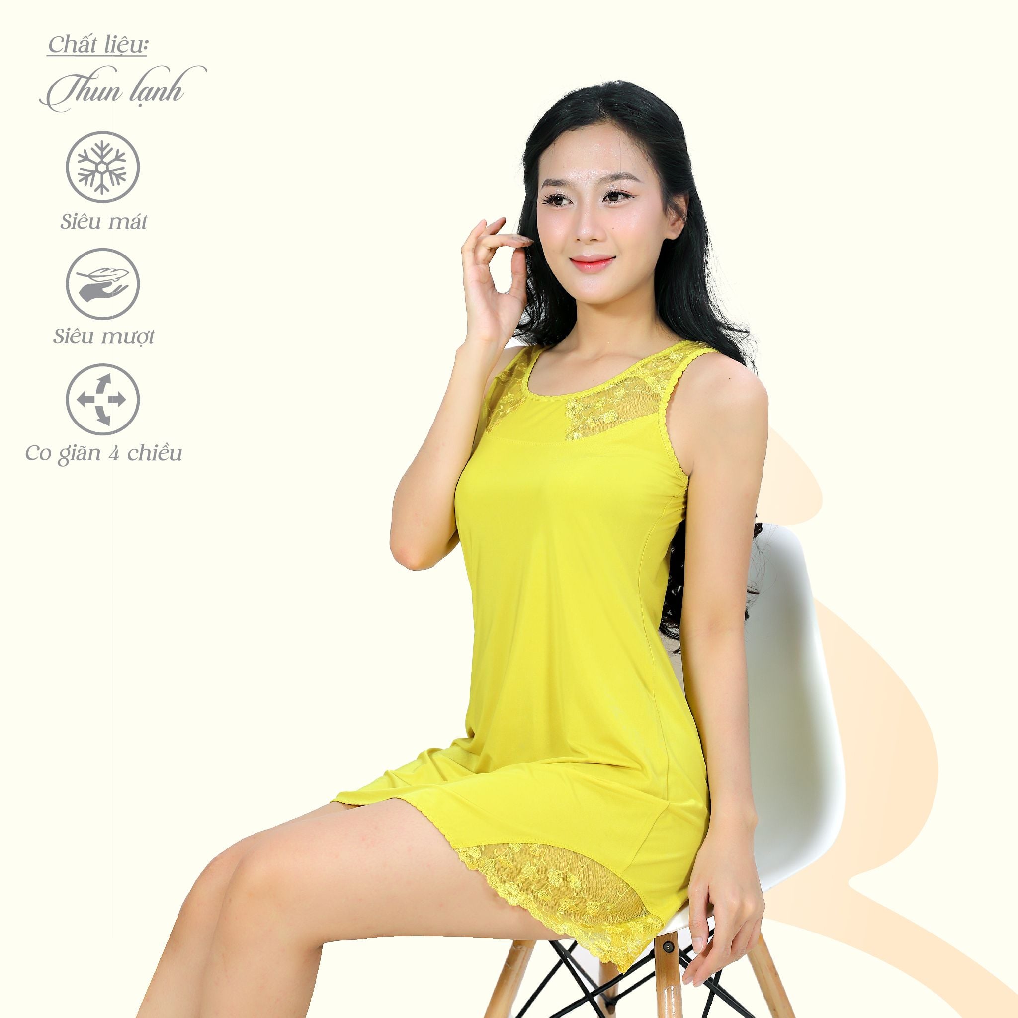 Áo ngủ, Váy ngủ bản chất thun lạnh siêu bền 012p 2022