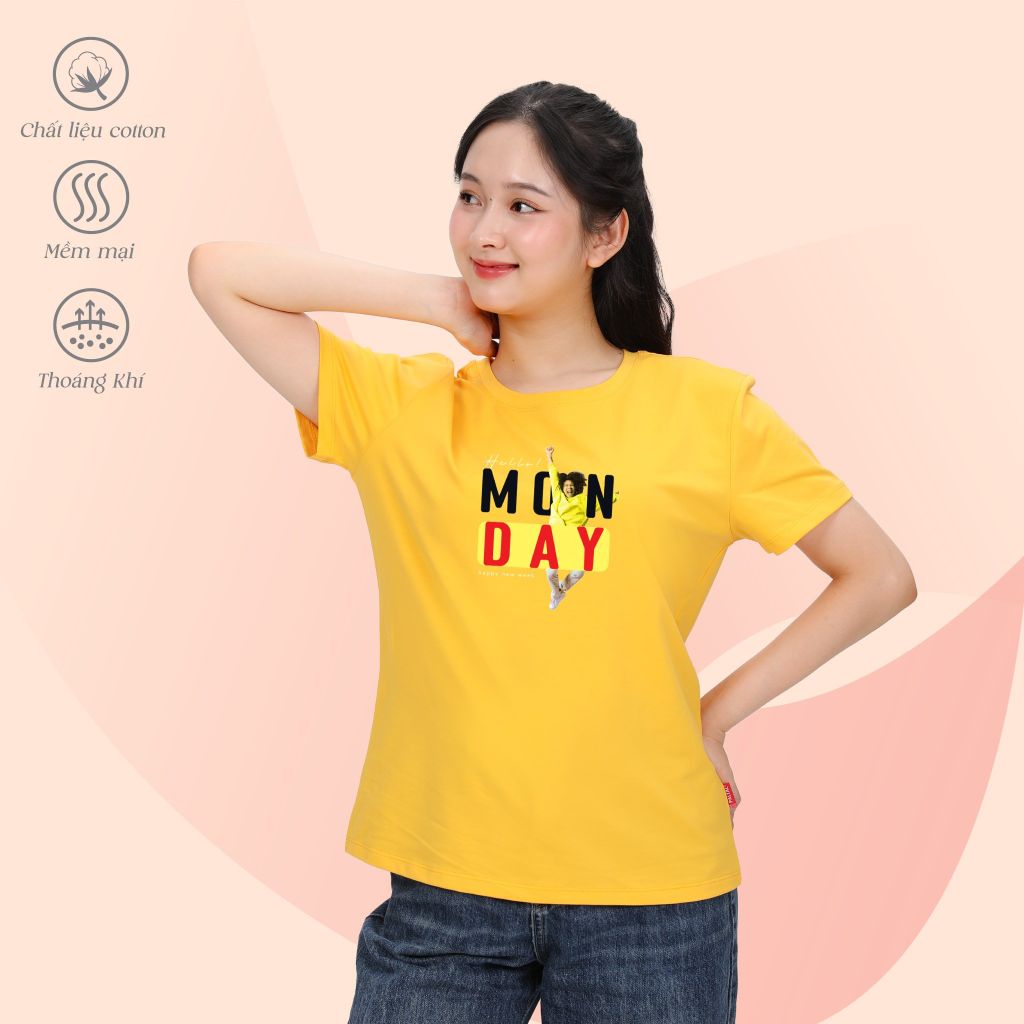 Áo thun nữ form suông thời trang cotton cao cấp 020p 1071