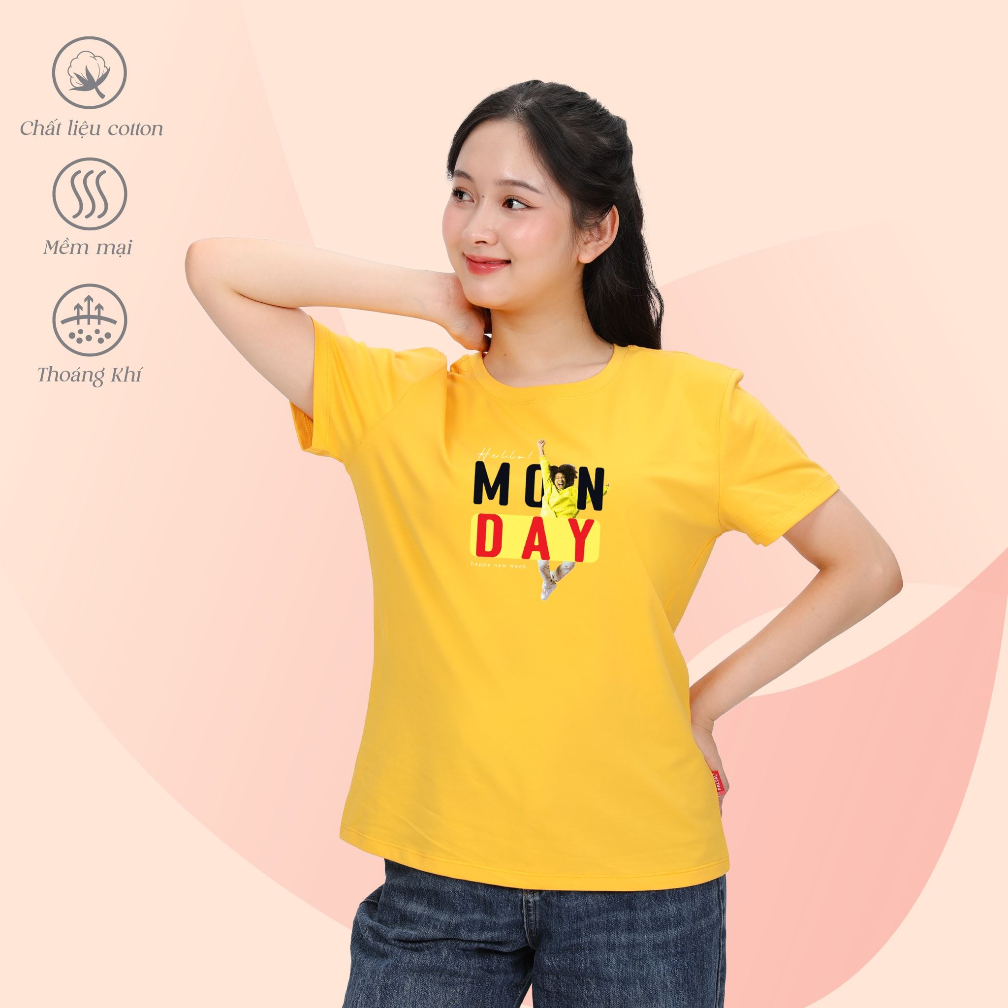 Áo thun nữ form suông thời trang chất cotton siêu mát 020p 1071