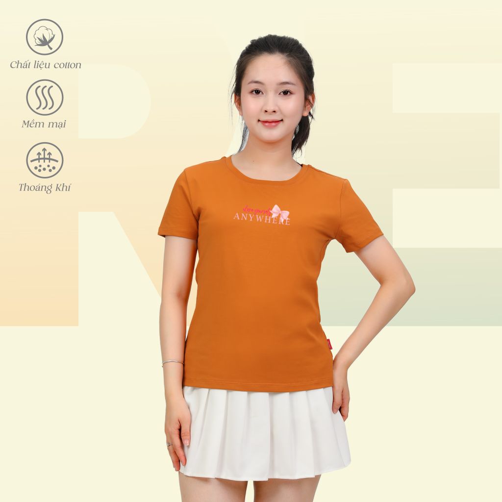 Áo Thun tay Ngắn Form Suông Cổ Tròn Cotton 020p 0320