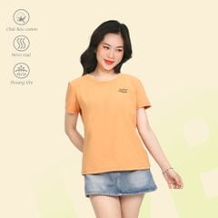 Áo thun nữ tay ngắn cổ tròn form suông chất cotton siêu mát 190p 0106