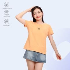 Áo thun nữ form suông cổ tròn tay ngắn chất cotton siêu mát 190p 0355
