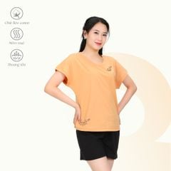 Set đồ bộ nữ kiểu quần đùi tay ngắn chất cotton siêu mát 195p 5235