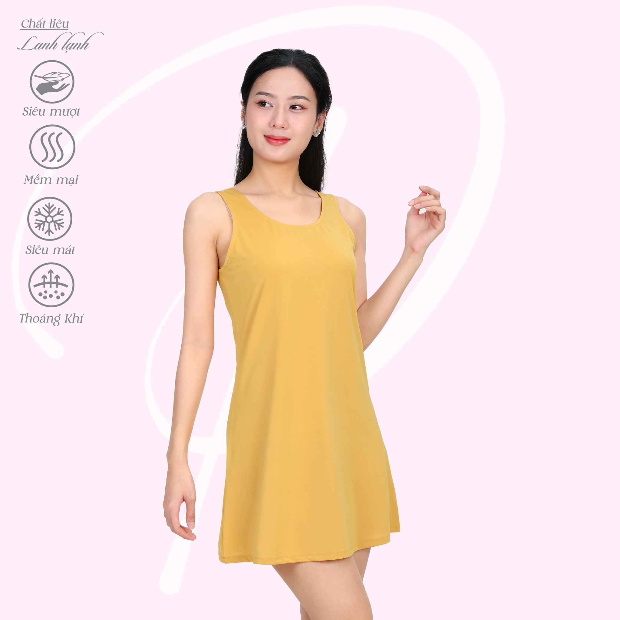 Áo ngủ Váy ngủ bản chất thun lạnh siêu bền 012p 8031