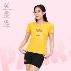 Set đồ bộ nữ kiểu quần đùi tay liền chất cotton siêu mát 025p 5222