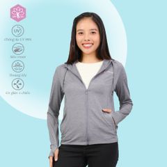 Áo khoác nữ chống nắng, chống UV chất melan lưới 341p 1303