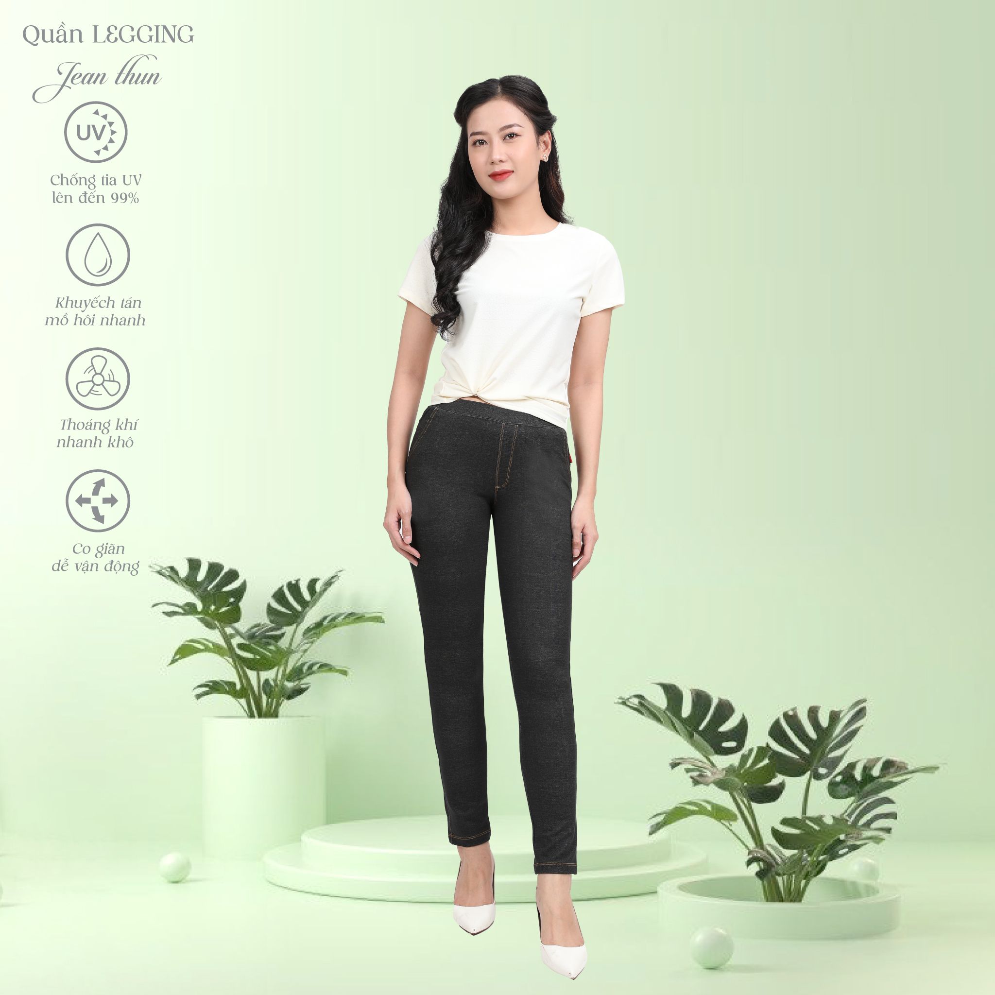 Quần dài chất jean Thun 508p 8065