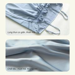 Áo ngủ, Váy ngủ dây cao cấp lụa nhung 262p 8032